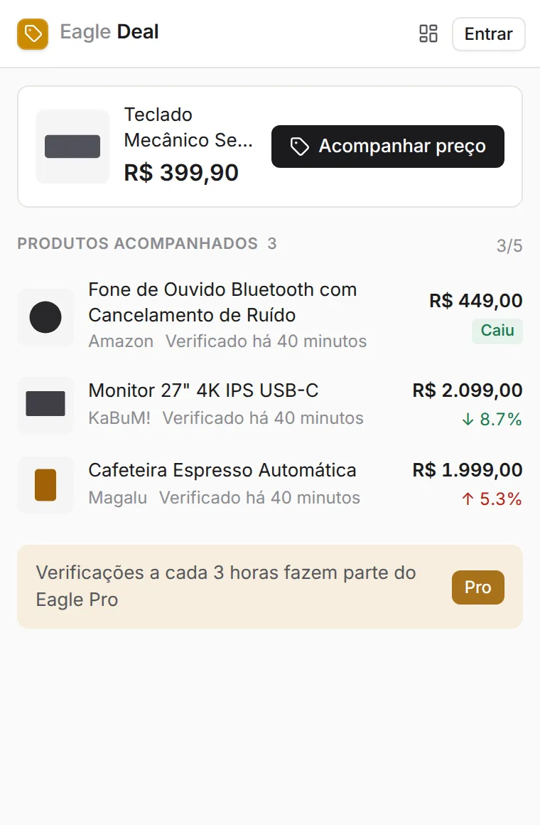 Captura de tela do Eagle Deal